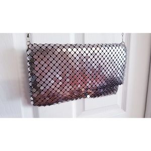 Forever 21 Silver Sequins Clutch
